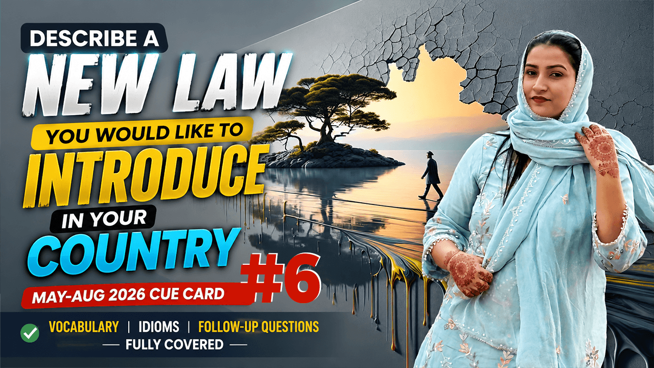Describe a New Law You Would Like to Introduce in Your Country | May-Aug 2026 IELTS Cue Card Band 8+