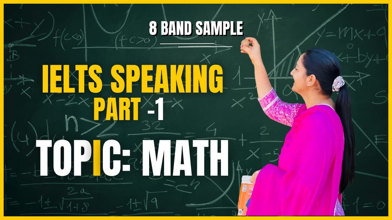 IELTS Speaking Part 1 Topic Math