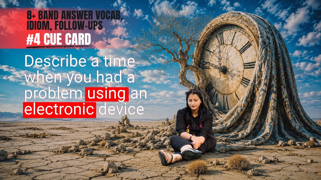 Describe a Time When You Had a Problem Using an Electronic Device | IELTS Cue Card 2026