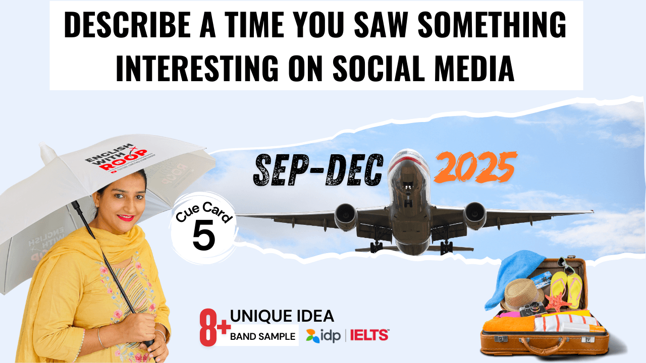 Describe a Time You Saw Something Interesting on Social Media Cue Card