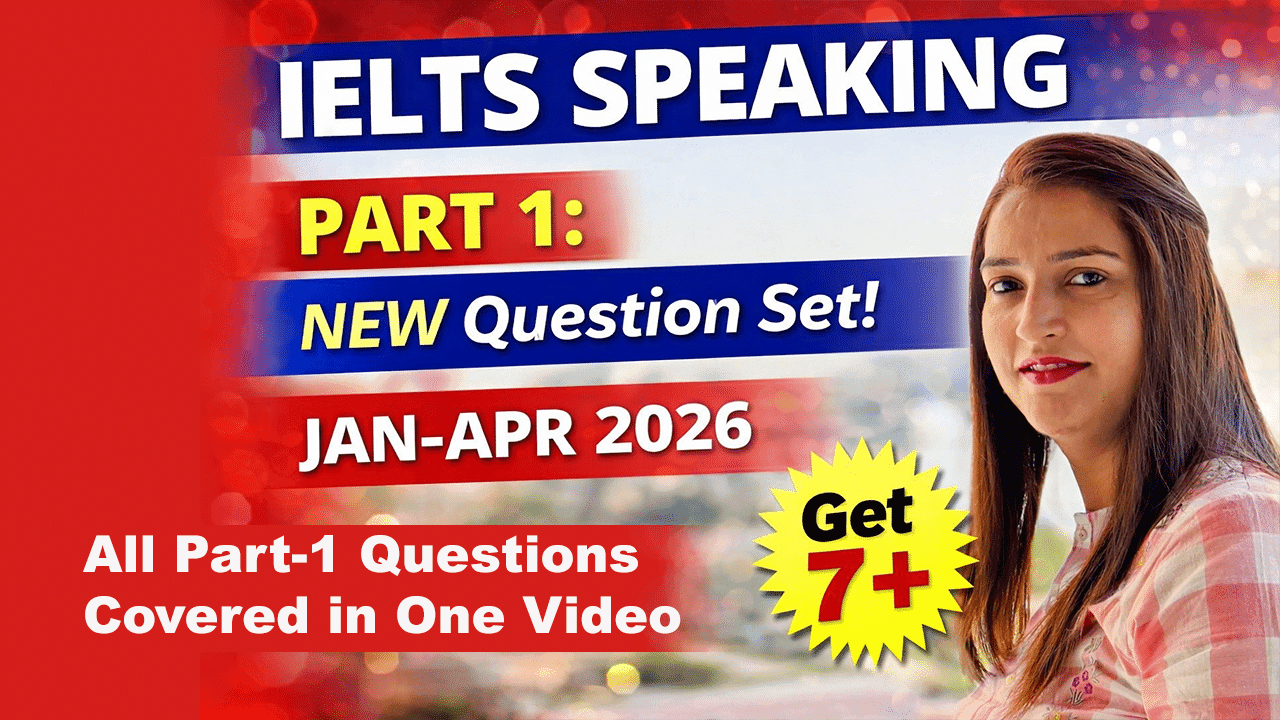 IELTS Speaking Part 1 New Questions September 2026 | Complete List with Answers