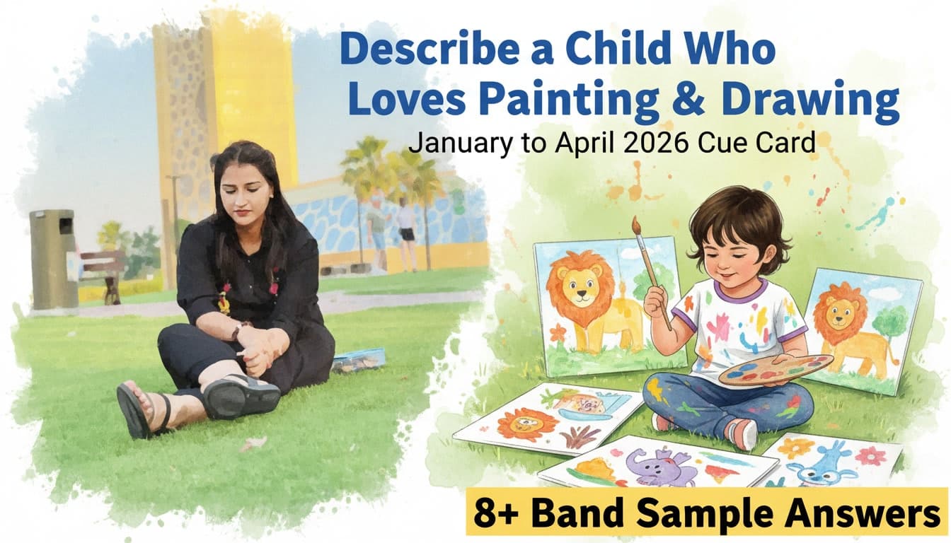Describe a child who loves painting drawing | IELTS Cue Card 2026