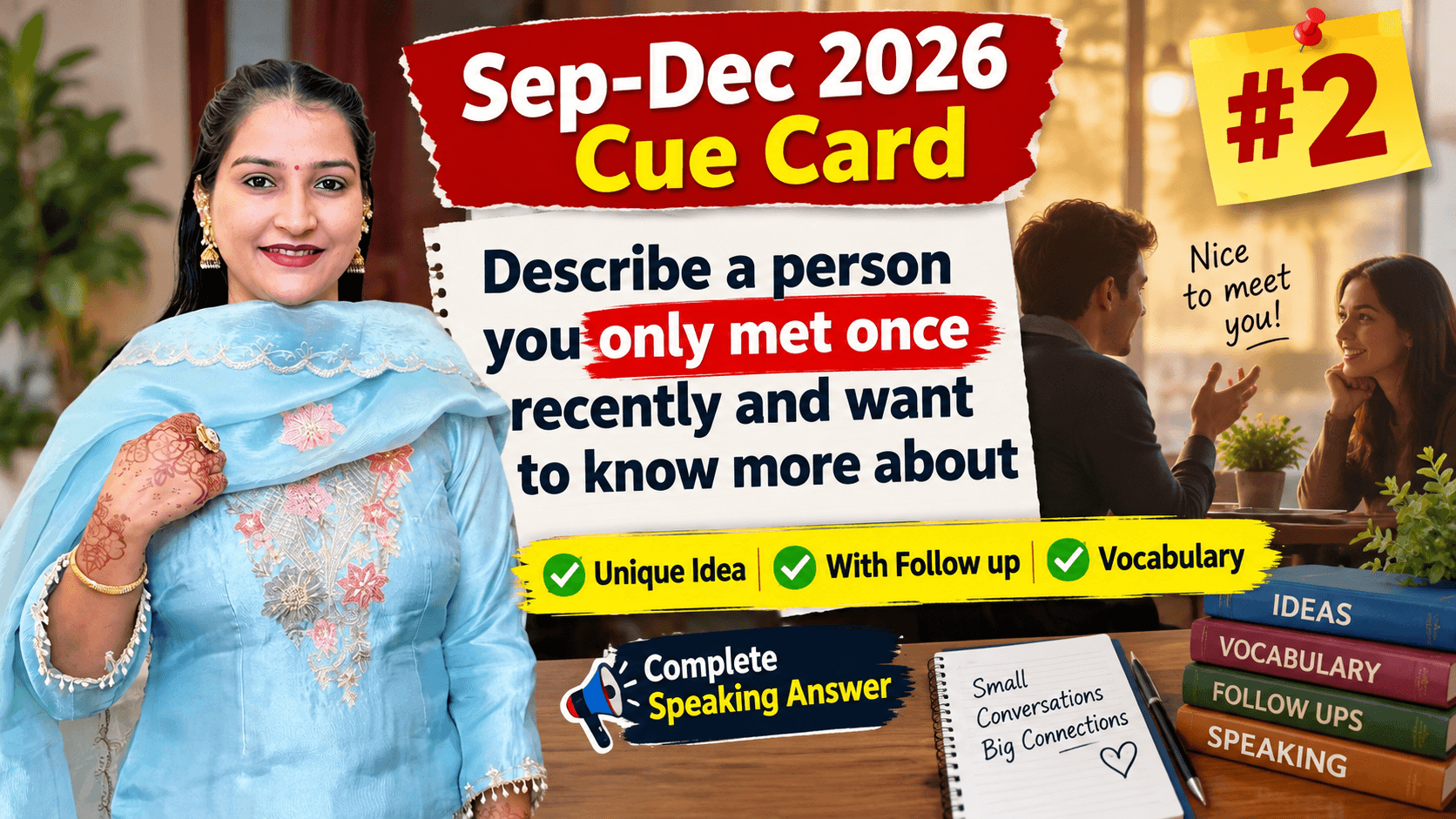 IELTS Speaking Topic : Person You Met Once | Sep-Dec 2026