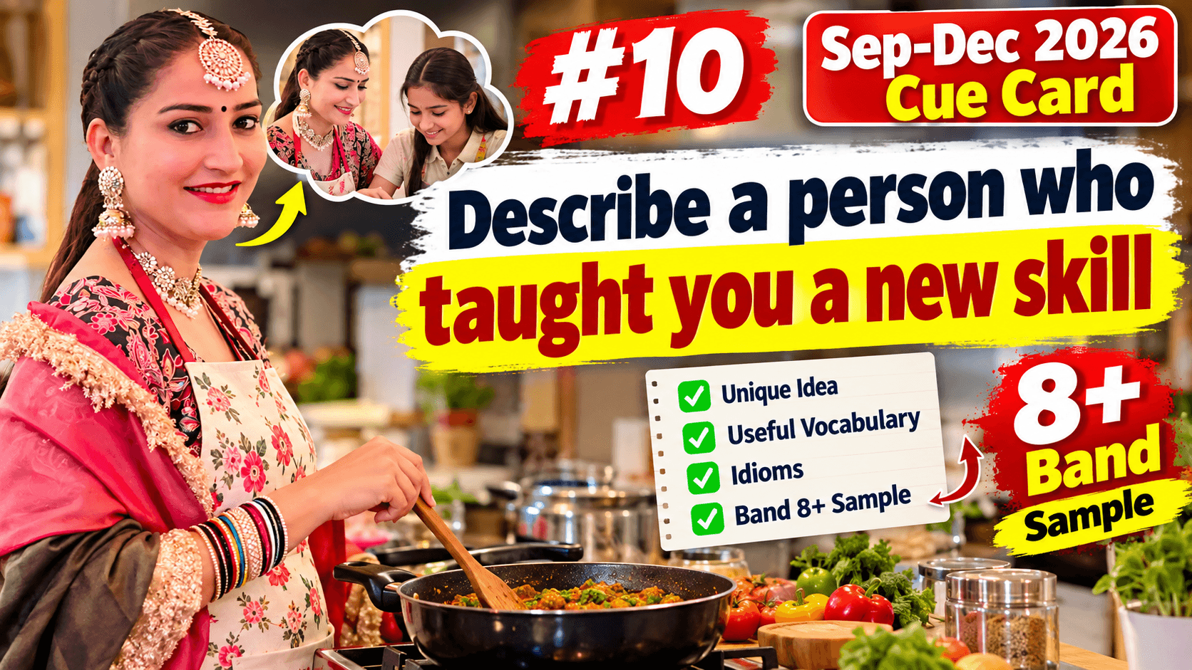 IELTS Speaking Cue Card: Describe a Person Who Taught You a New Skill